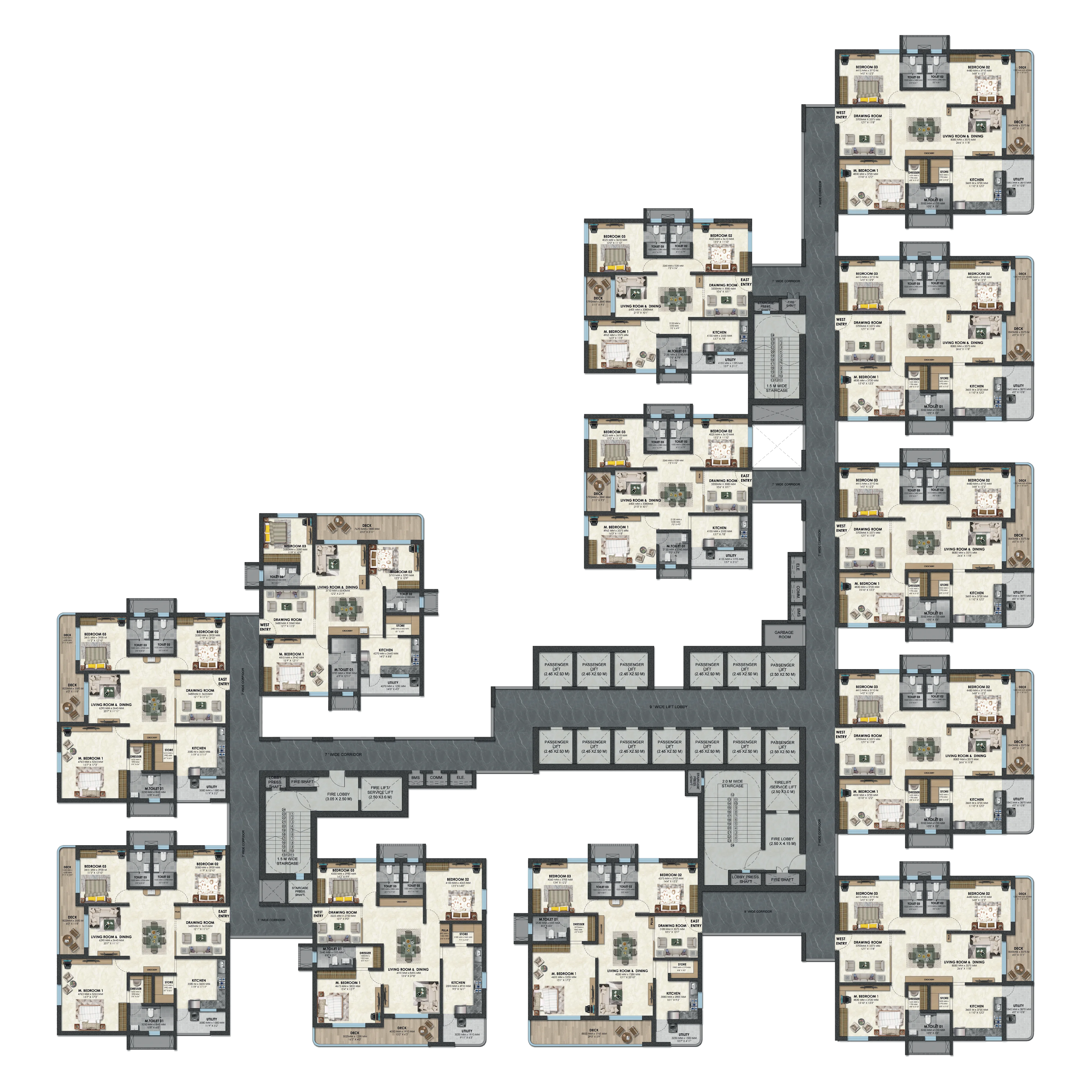 Tower B interior 1